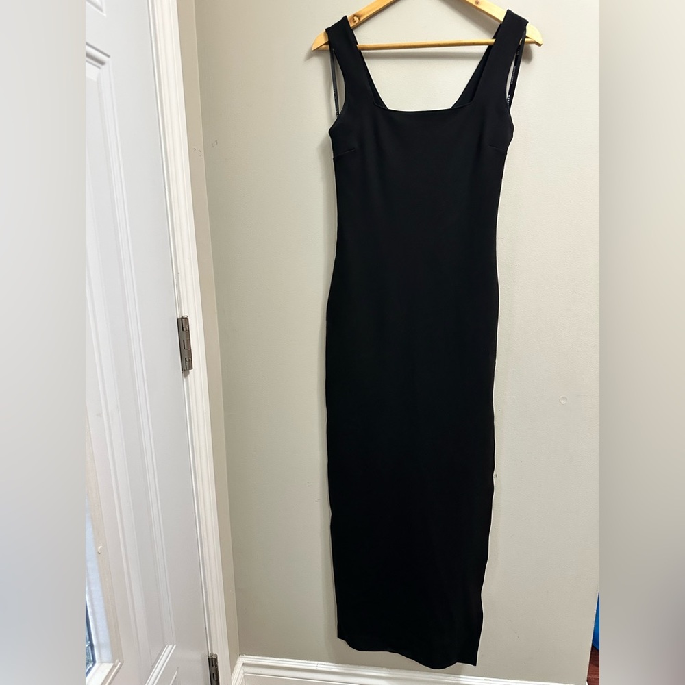 Marciano Long Elegant Black Dress With Slit